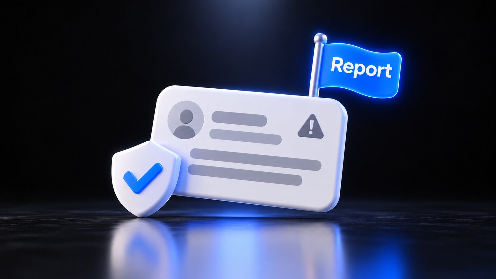 Reporting a fake Google review with the flag tool on a business profile